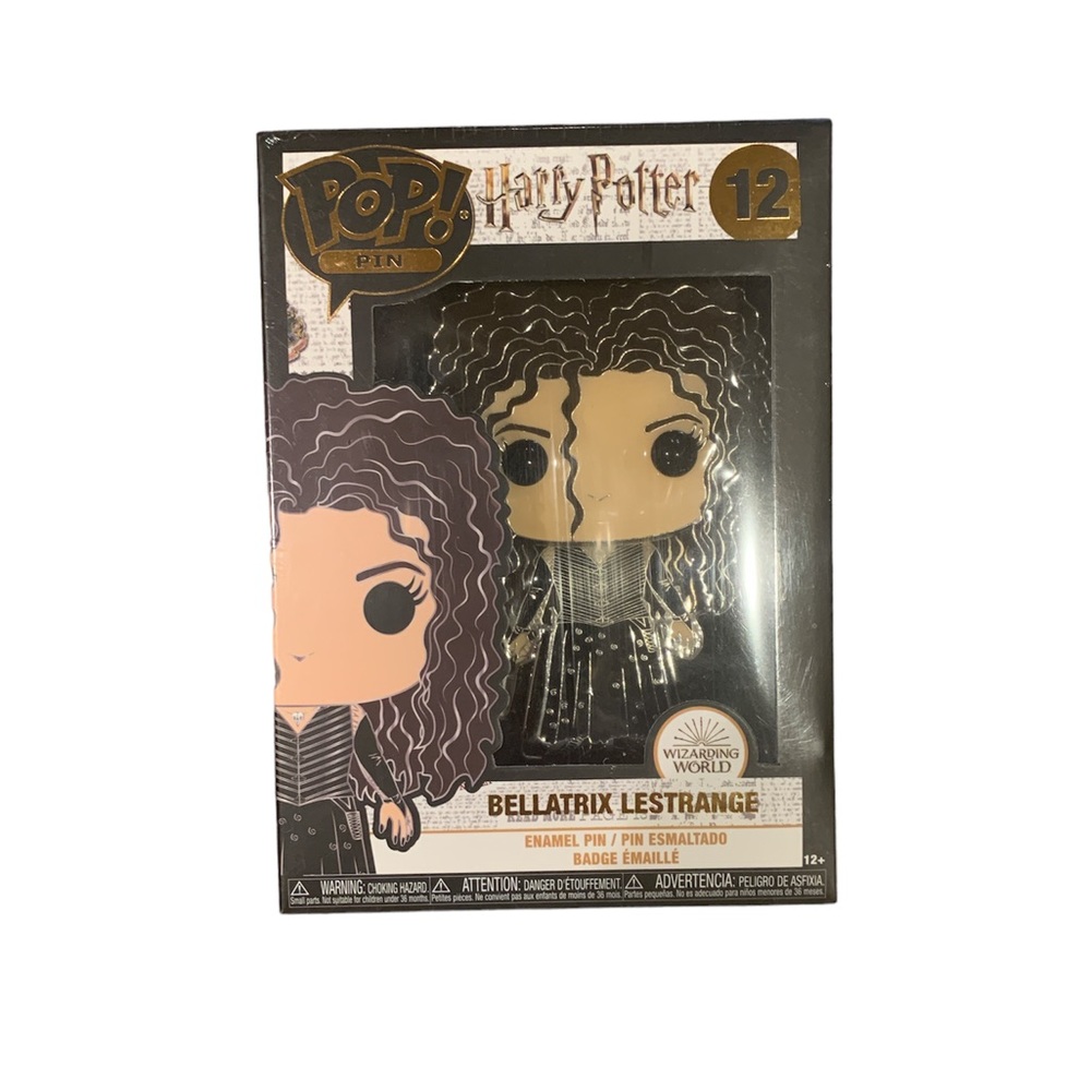 Funko POP Pin Harry Potter Bellatrix Lestrange Large Enamel Pin 12 - New in Box!